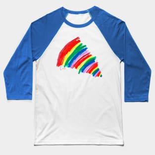 Awesome Bold Rainbow by Eva - Homeschool Art Class 2021/22 Art Supplies Fundraiser Baseball T-Shirt